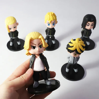 Set de 5 figuras Tokyo Revengers 7 cm