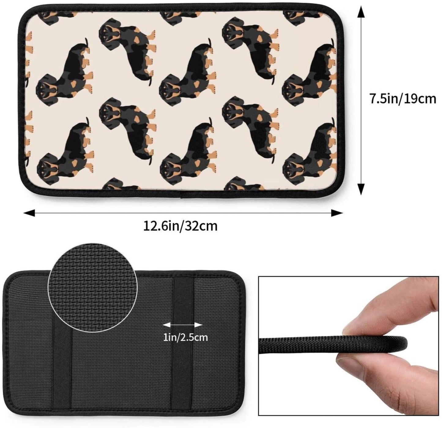Funda apoyabrazos para auto Dachshund