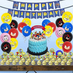Set de decoración para fiesta Sonic 65 piezas