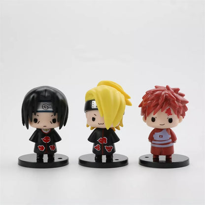 Set de 6 figuras Naruto 7 cm