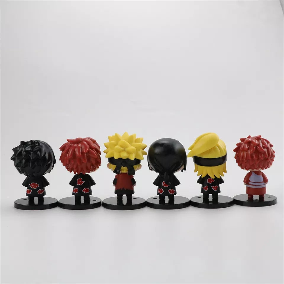 Set de 6 figuras Naruto 7 cm