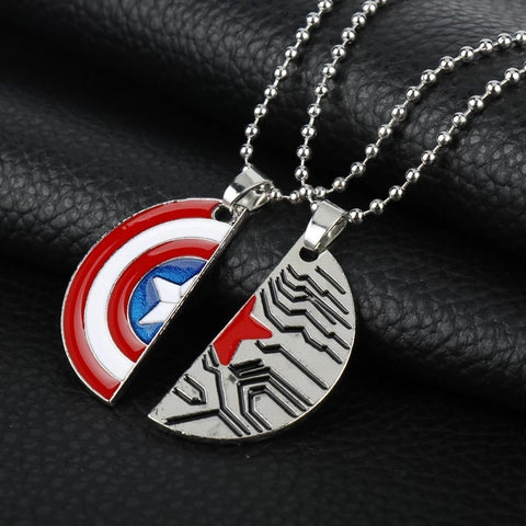Set de collares Capitán América y Soldado del Invierno
