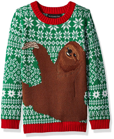 Ugly sweater tejida niño talla 5 oso perezoso