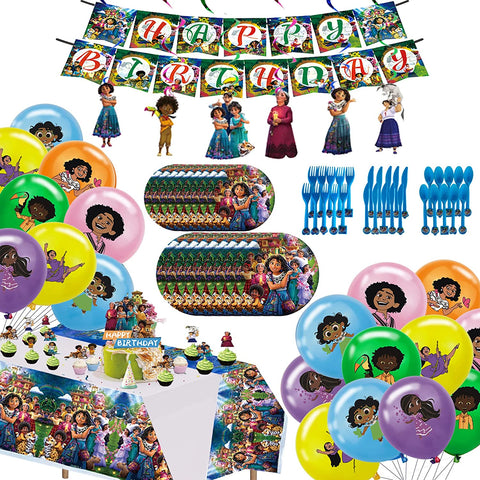 Set de decoración para fiesta Encanto 100 piezas
