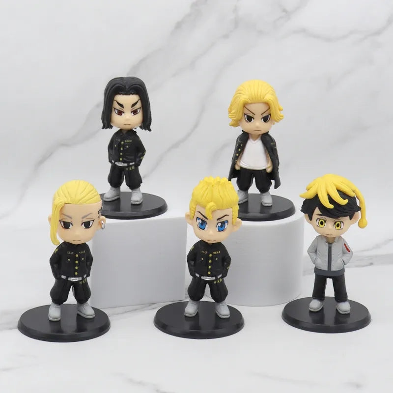 Set de 5 figuras Tokyo Revengers 7 cm