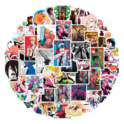 Set de 50 stickers Chainsaw Man