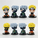 Set de 4 figuras Naruto y Kakashi 6 cm