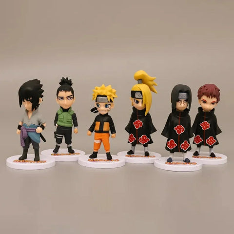 Set de 6 figuras Naruto 10 cm