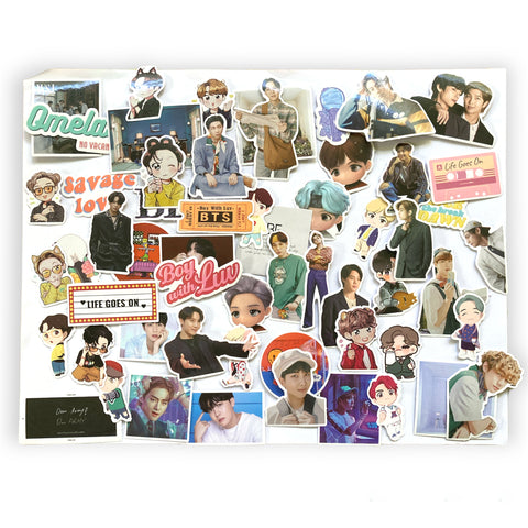 Set de 60 stickers de BTS