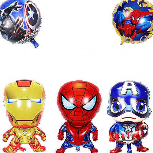 Set de 5 globos Marvel 65 y 45 cm