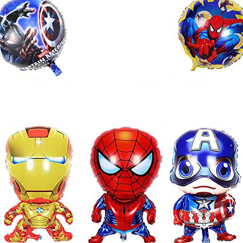 Set de 5 globos Marvel 65 y 45 cm